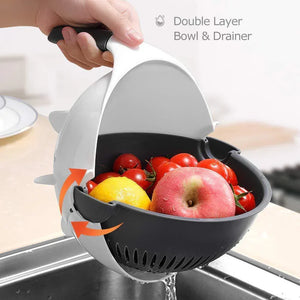 9 in 1 Multi-functional Vegetable Cutter With Drain Basket